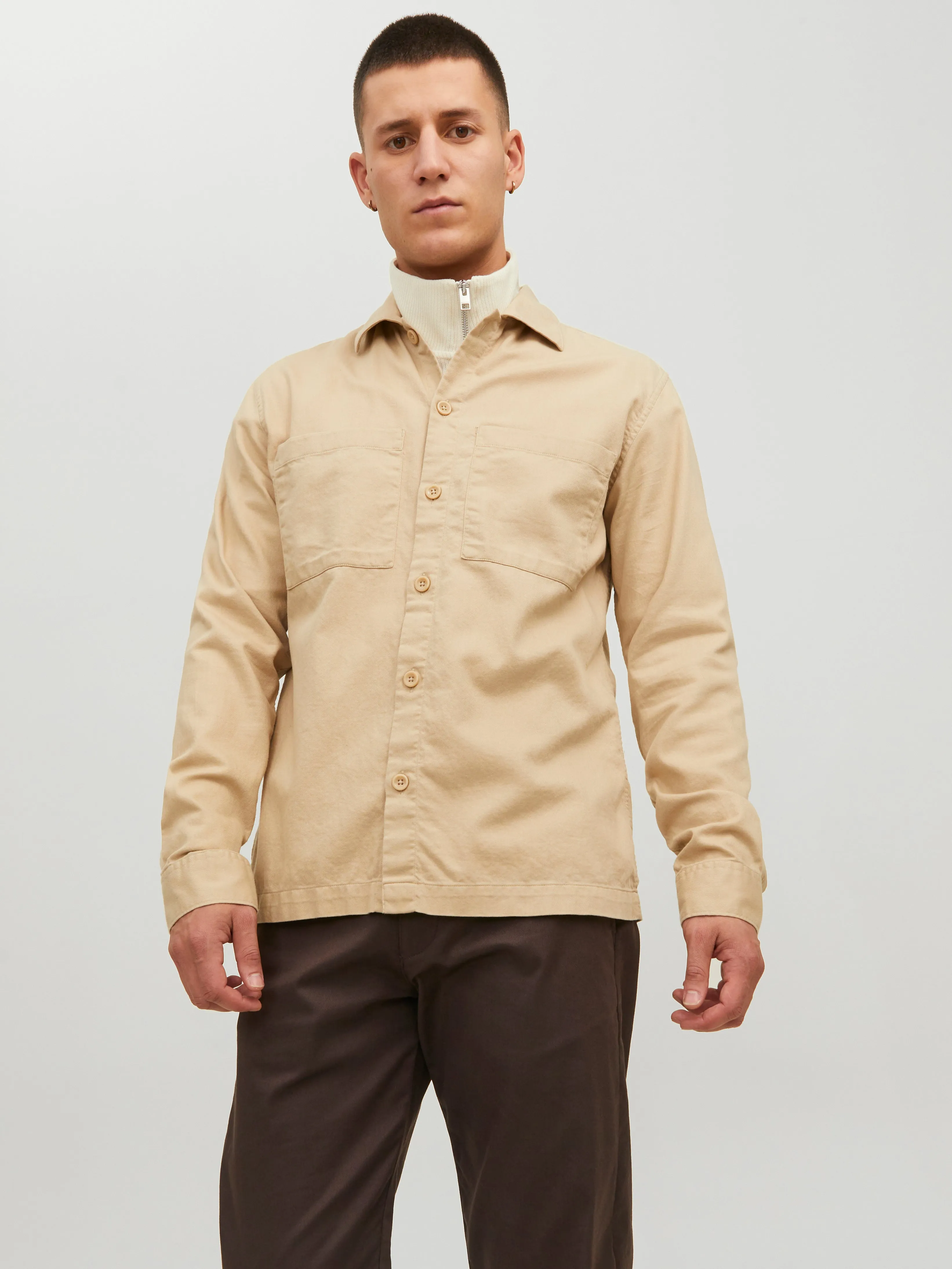 Sobrecamisa Corte regular | Beige | Jack & Jones®
