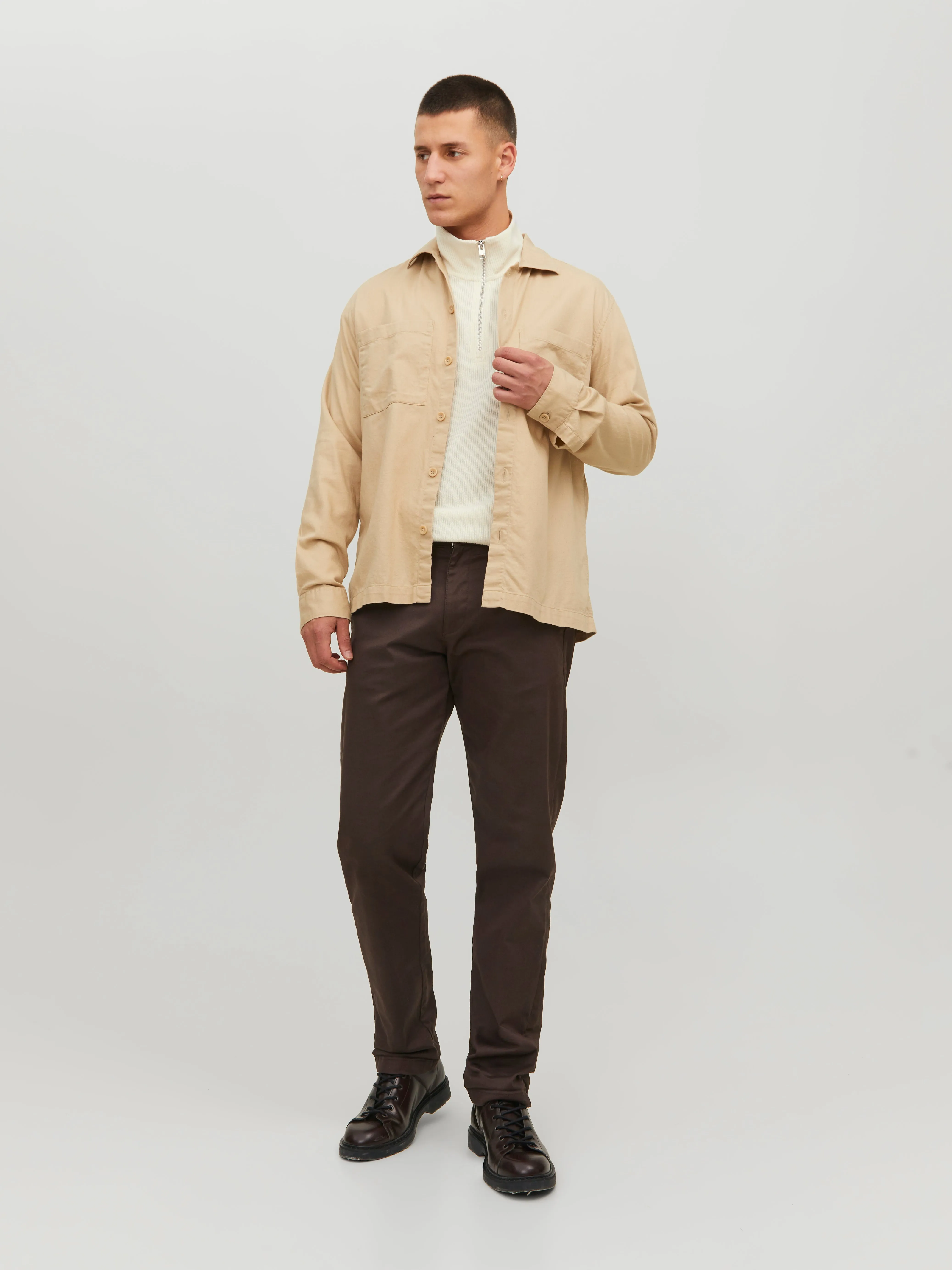 Sobrecamisa Corte regular | Beige | Jack & Jones®