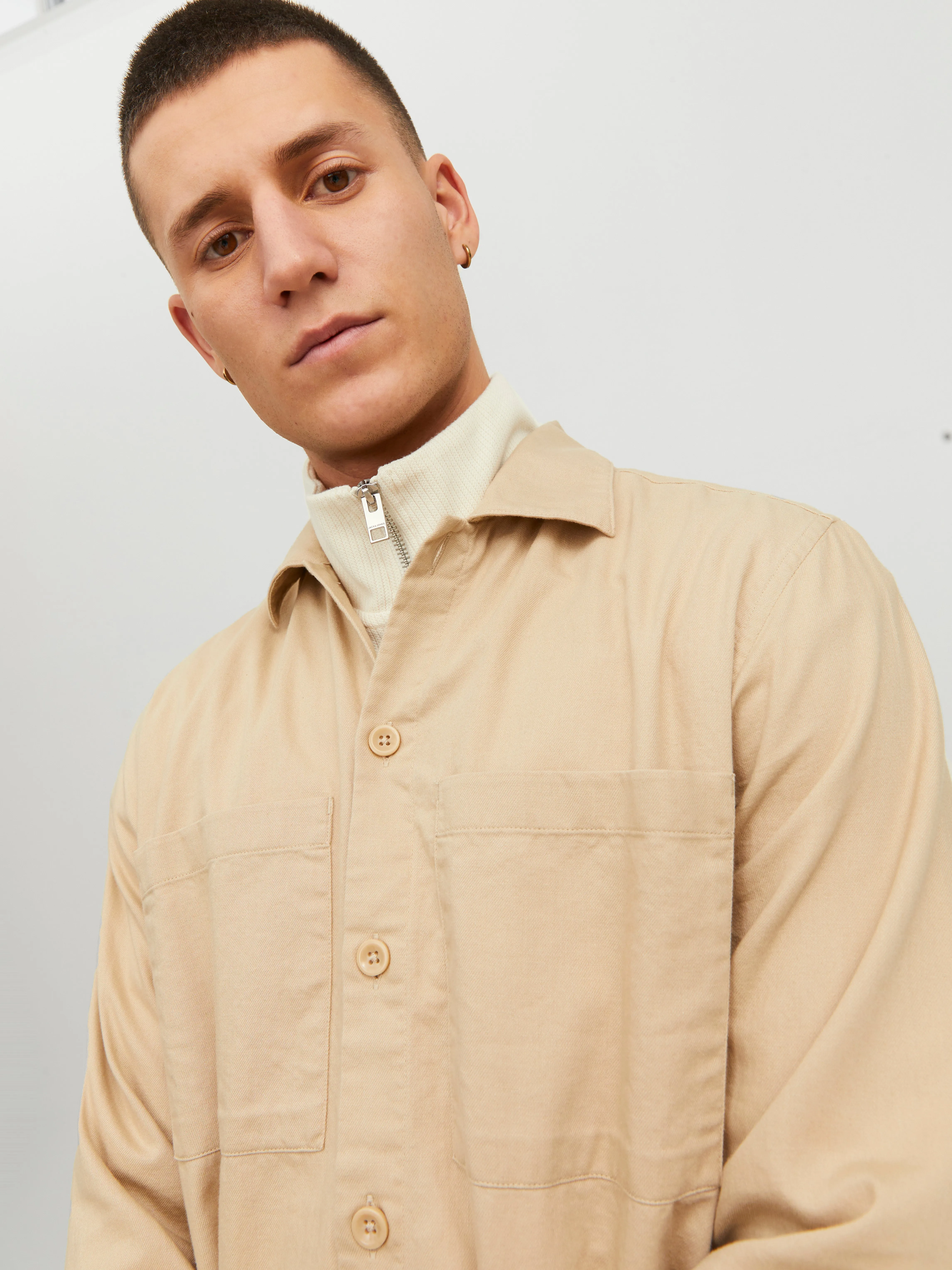 Sobrecamisa Corte regular | Beige | Jack & Jones®