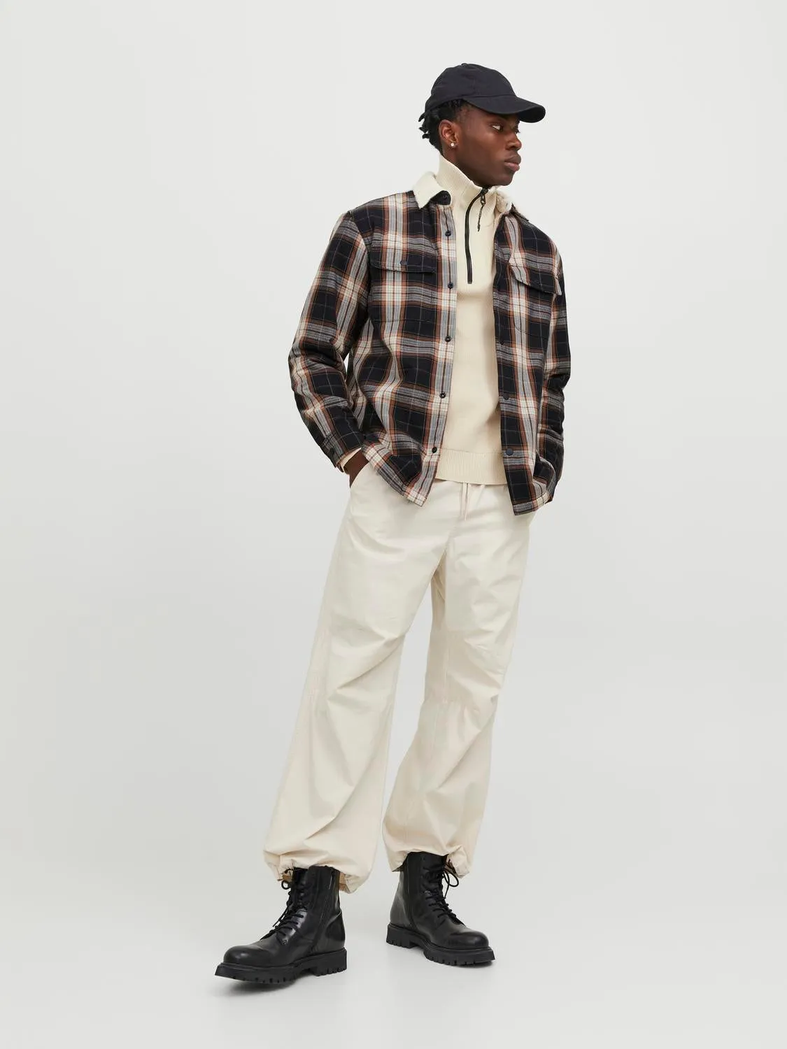 Sobrecamisa Corte wide | Marrón oscuro | Jack & Jones®