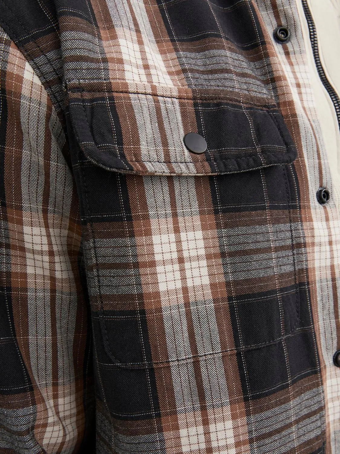 Sobrecamisa Corte wide | Marrón oscuro | Jack & Jones®