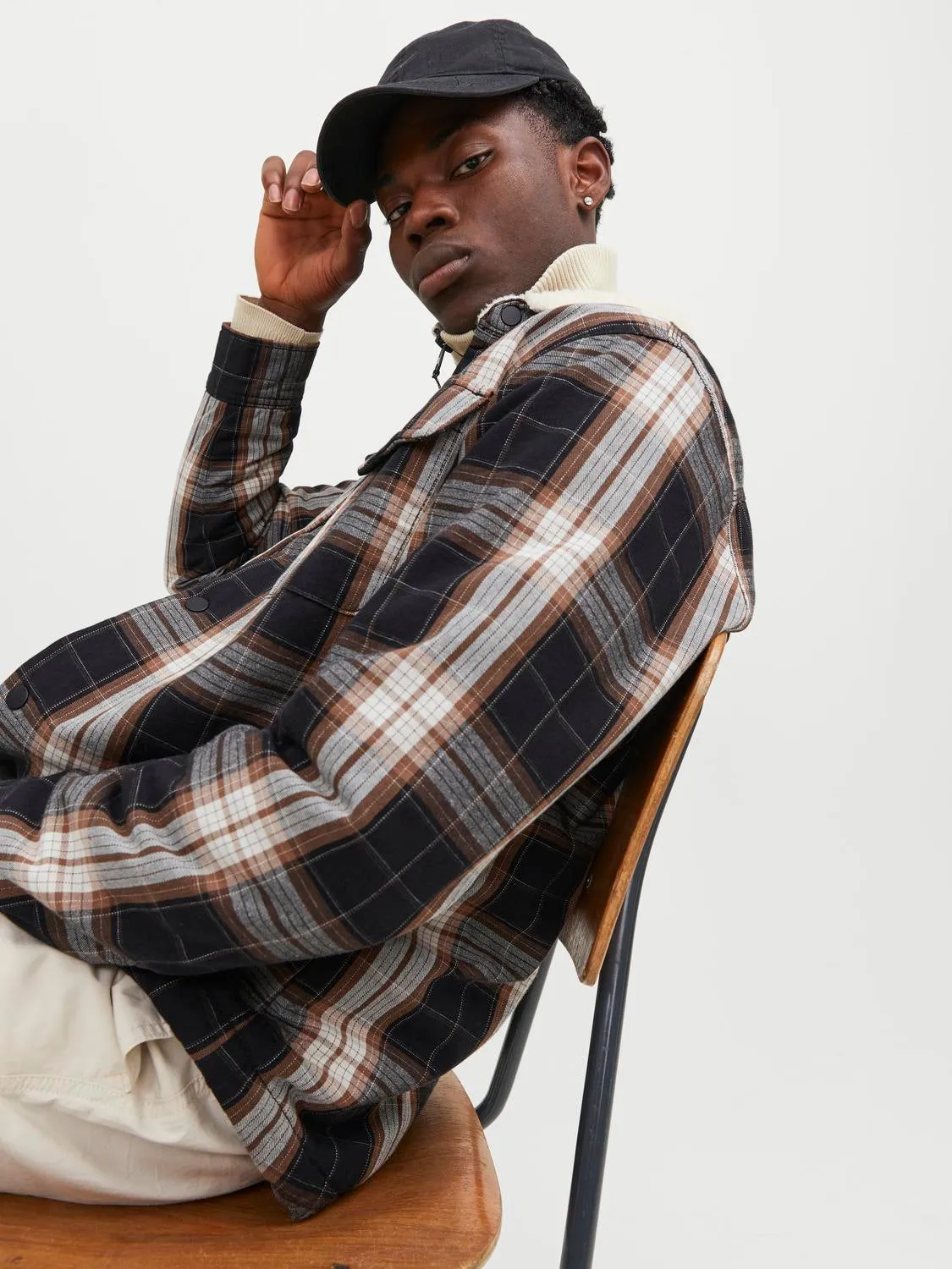Sobrecamisa Corte wide | Marrón oscuro | Jack & Jones®