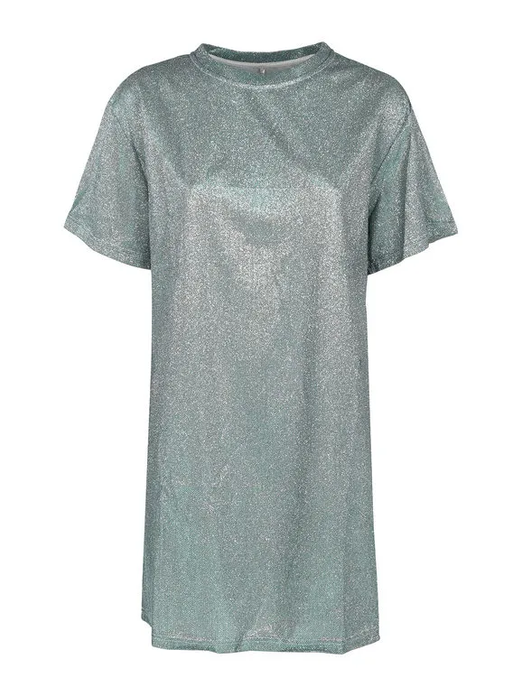Solada Camiseta maxi de mujer con purpurina.