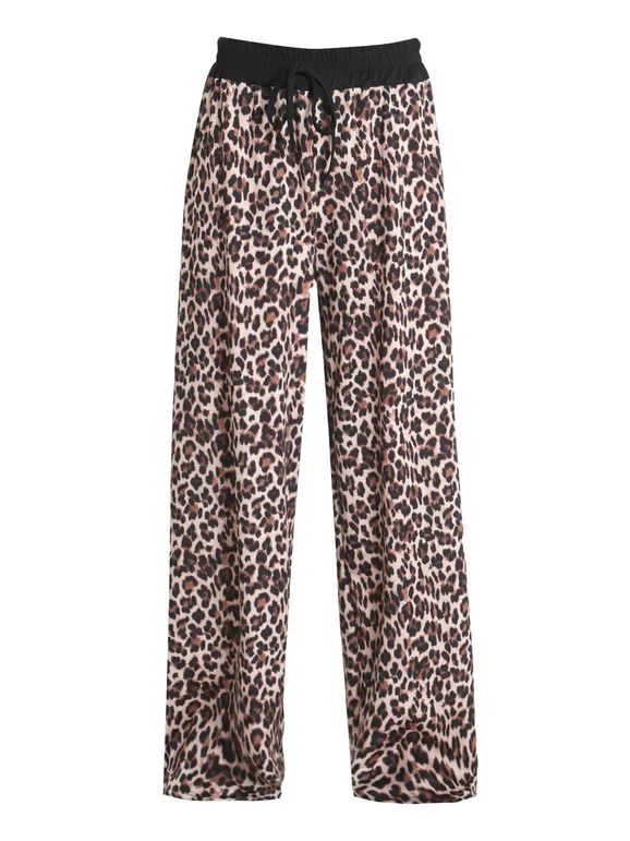 Solada Pantalón ancho de lunares para mujer