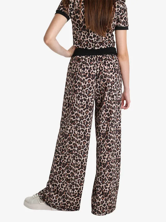 Solada Pantalón ancho de lunares para mujer