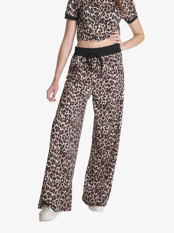 Solada Pantalón ancho de lunares para mujer