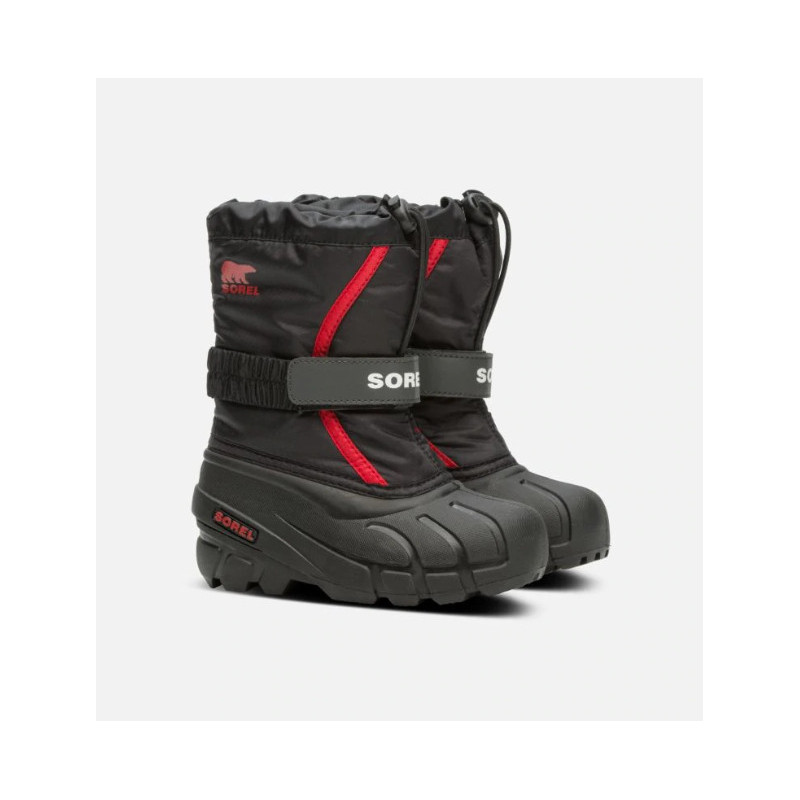 SOREL YOUTH FLURRY (NEGRO, ROJO)  NIñO