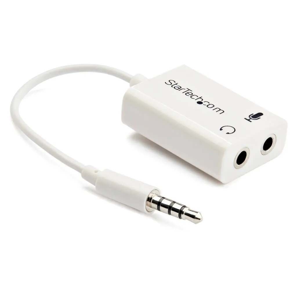STARTECH ADAPTADOR DE AUDíFONOS CON MICRóFONO MINIJACK 3,5MM