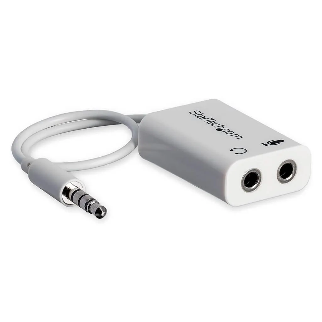 STARTECH ADAPTADOR DE AUDíFONOS CON MICRóFONO MINIJACK 3,5MM