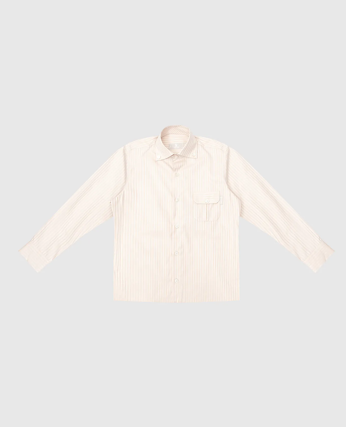 Stefano Ricci Children's beige striped shirt
