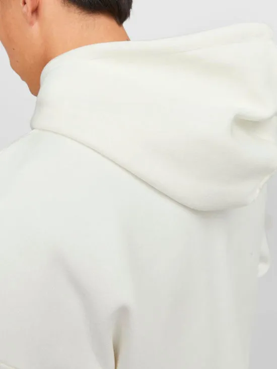SUDADERA CON CAPUCHA BLANCA ESTAMPADAJORZANE