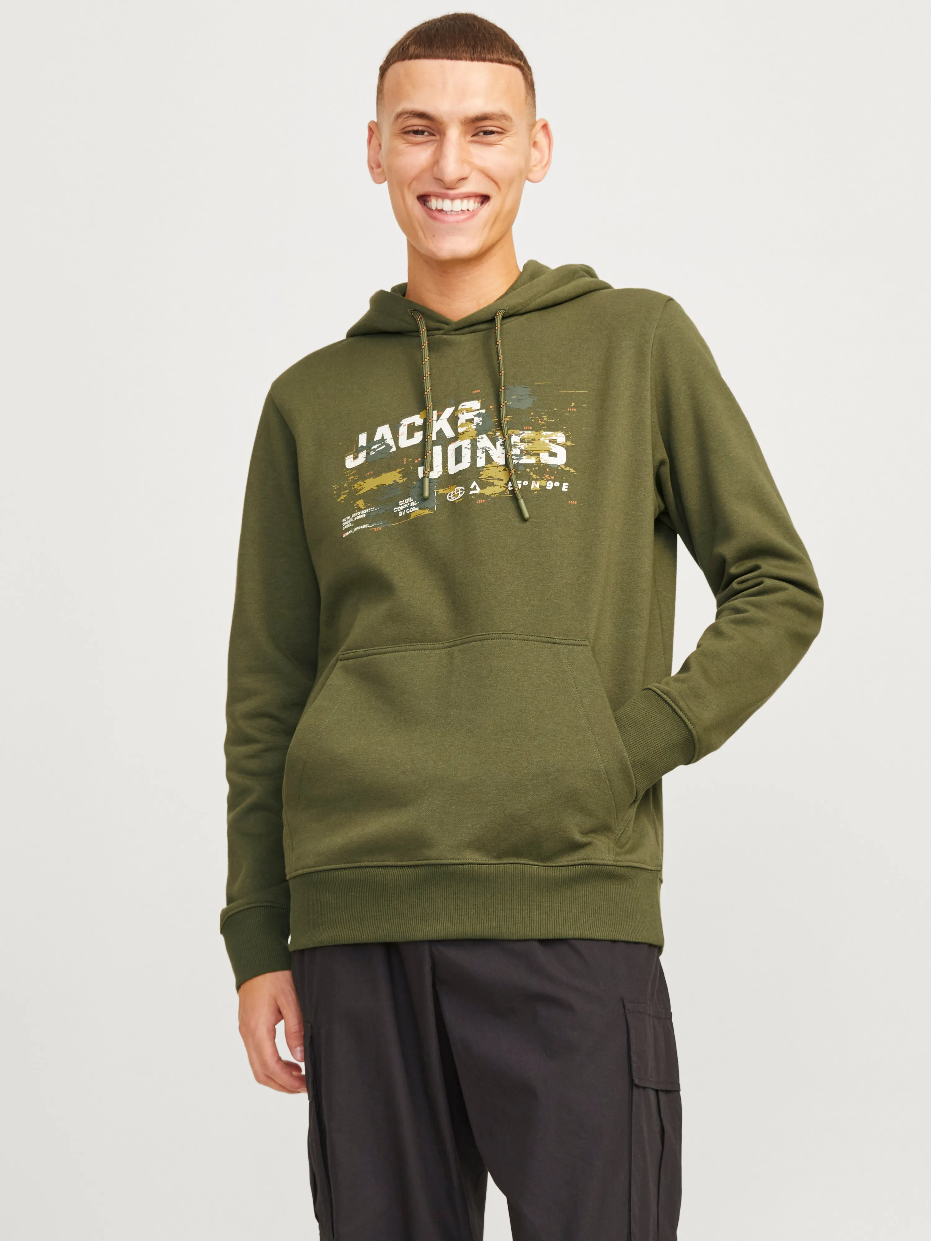 Sudadera con capucha Logotipo | Verde oscuro | Jack & Jones®