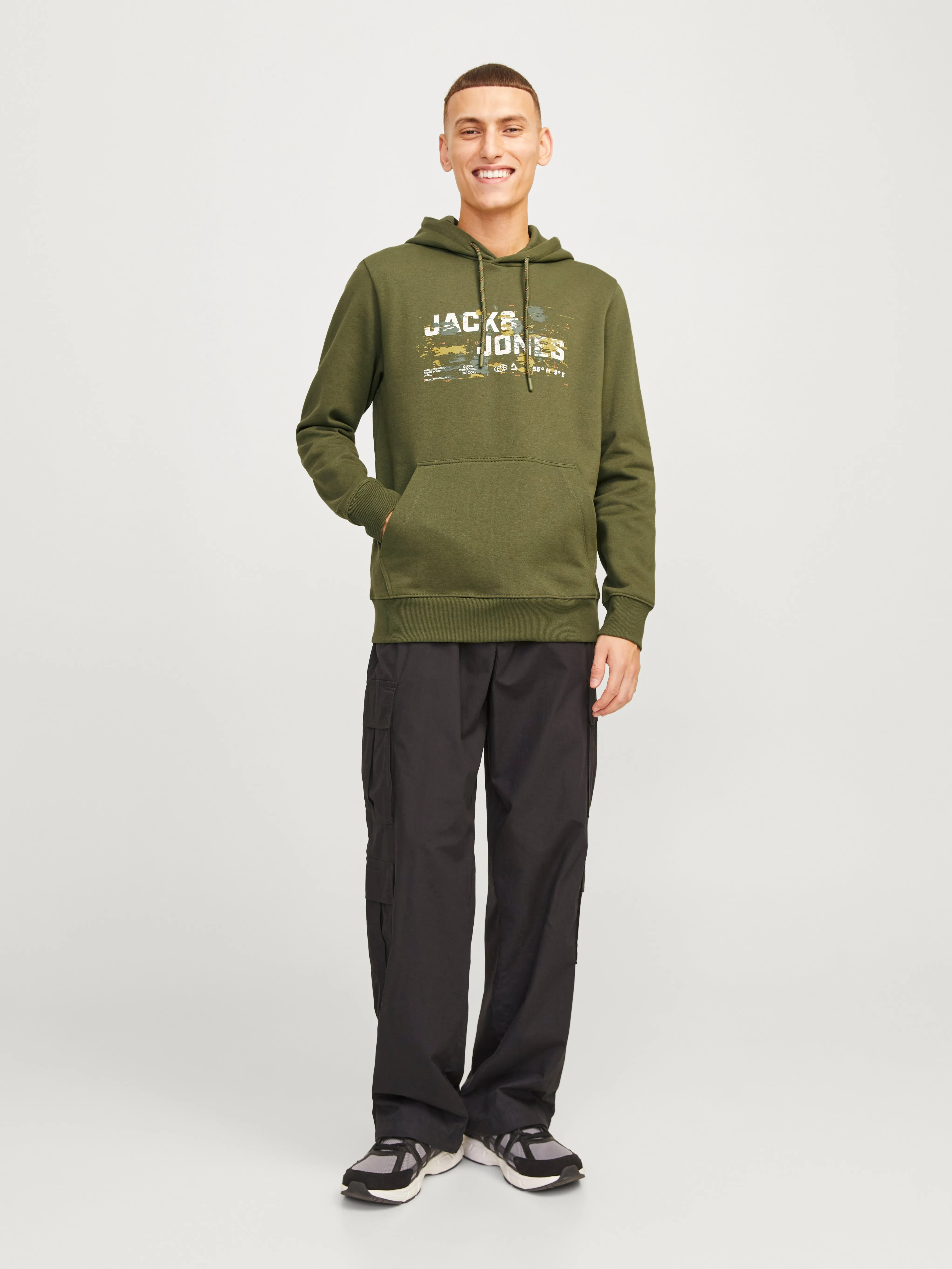 Sudadera con capucha Logotipo | Verde oscuro | Jack & Jones®