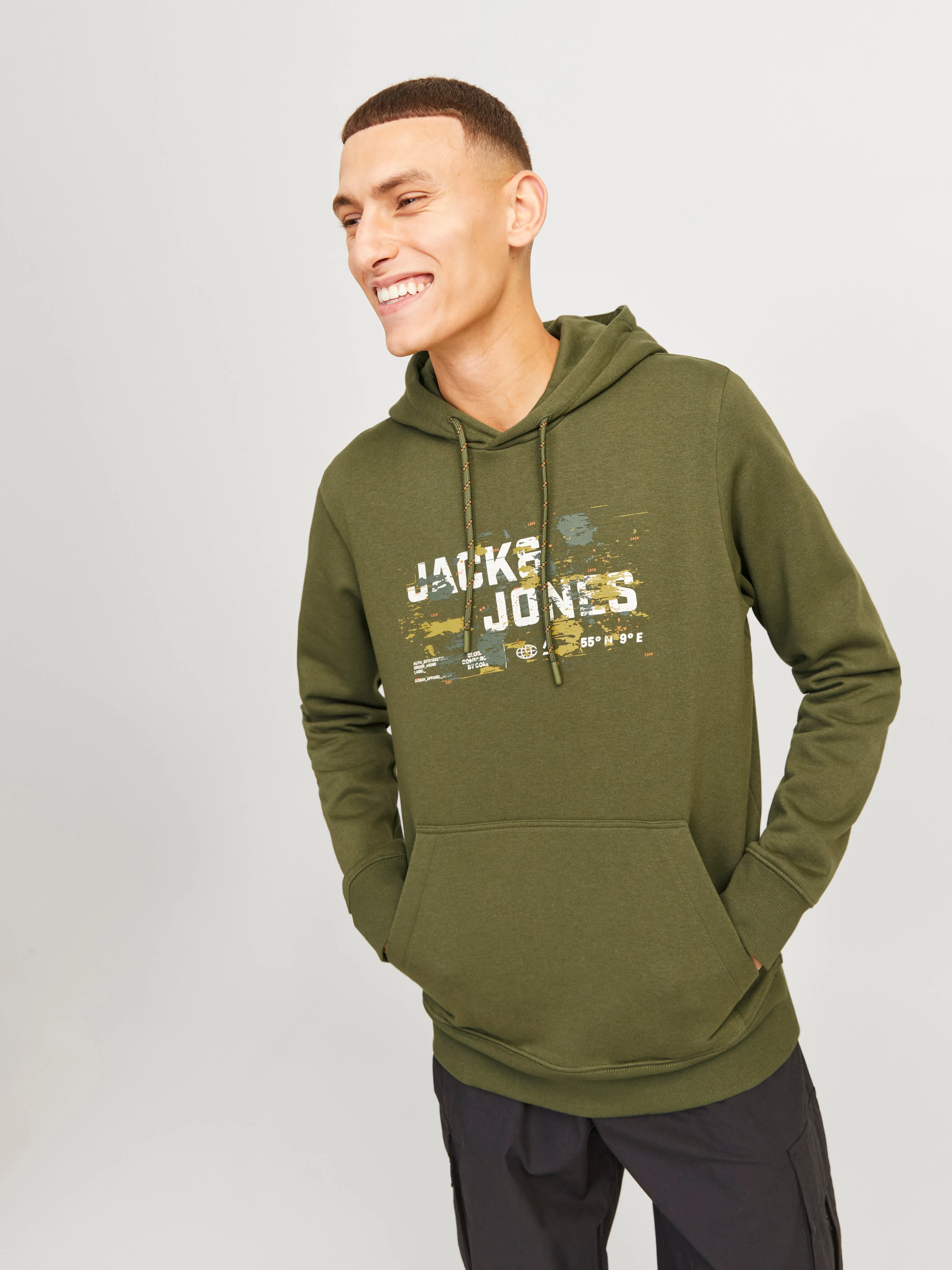 Sudadera con capucha Logotipo | Verde oscuro | Jack & Jones®