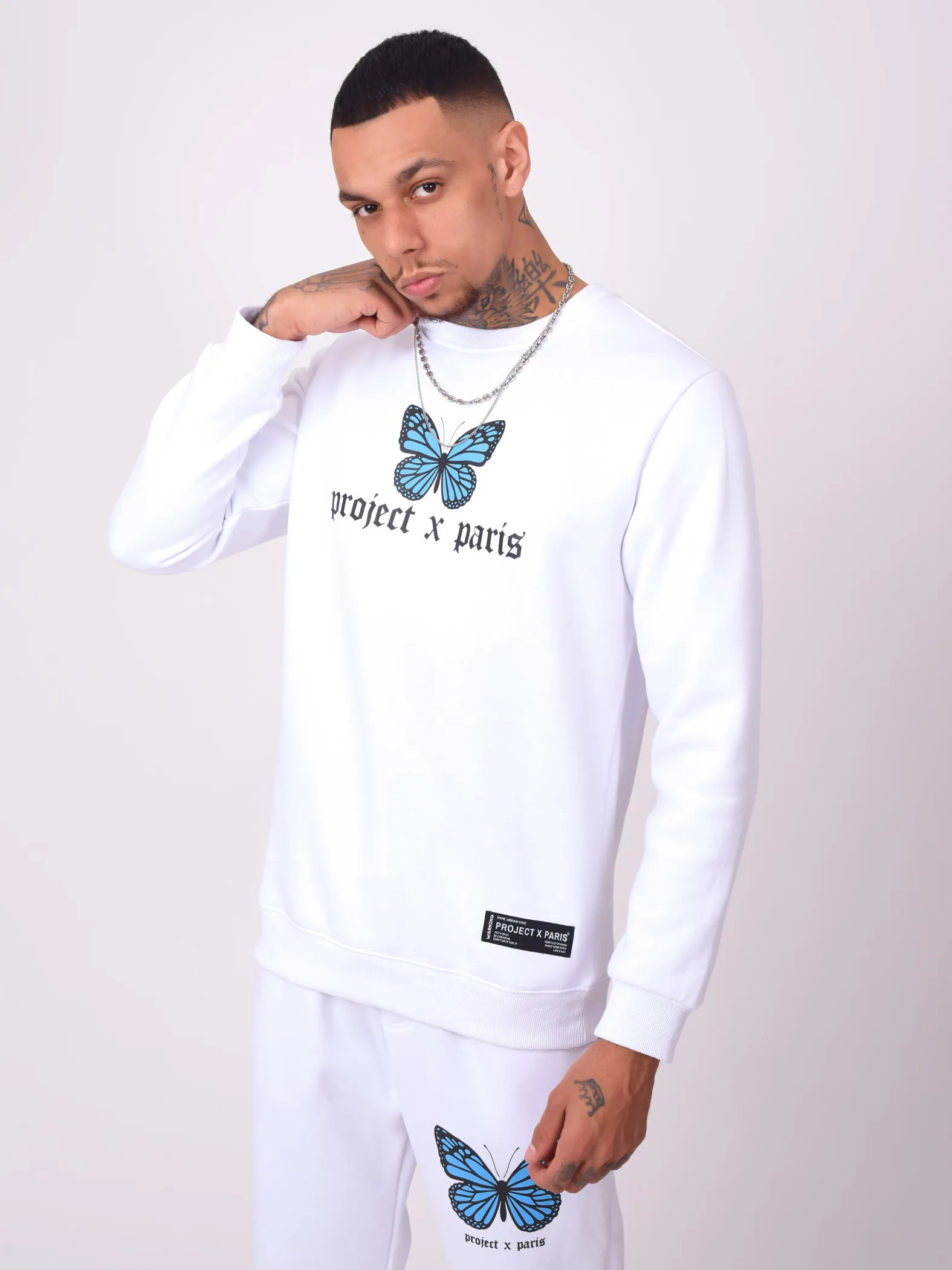 Sudadera con estampado de mariposas