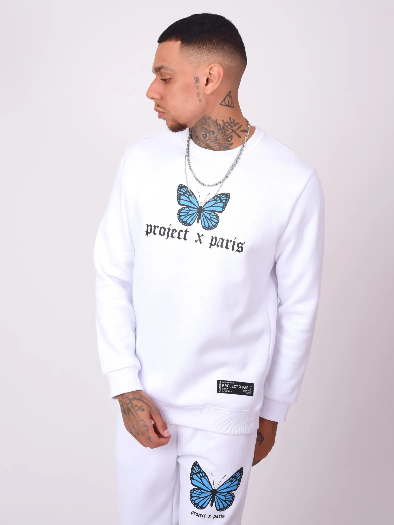 Sudadera con estampado de mariposas