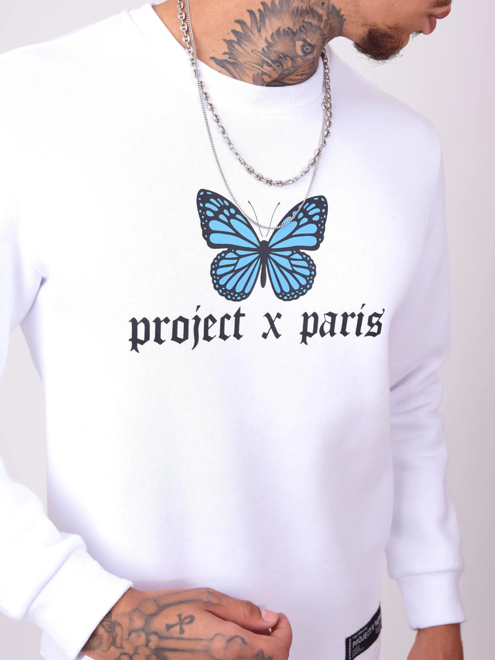 Sudadera con estampado de mariposas