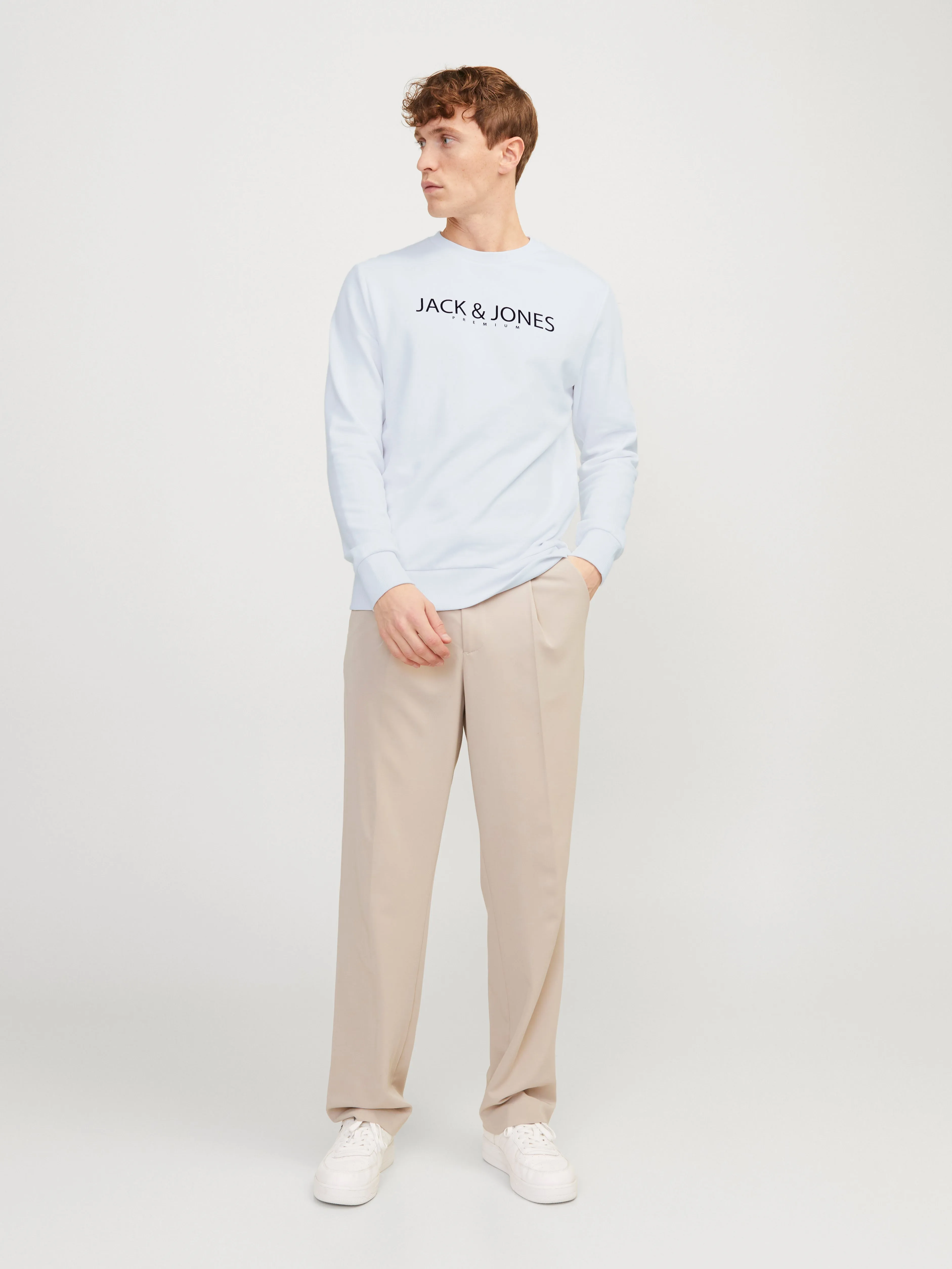 Sudadera Estampado | Blanco | Jack & Jones®