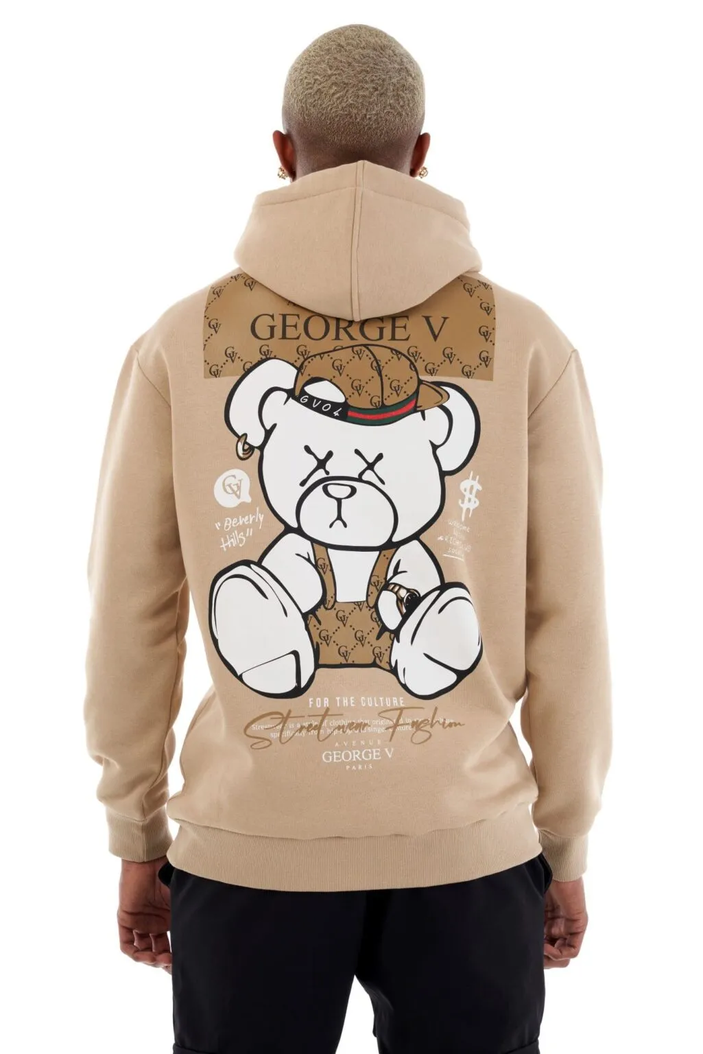 SUDADERA GEORGE V  GV10016 BEIGE