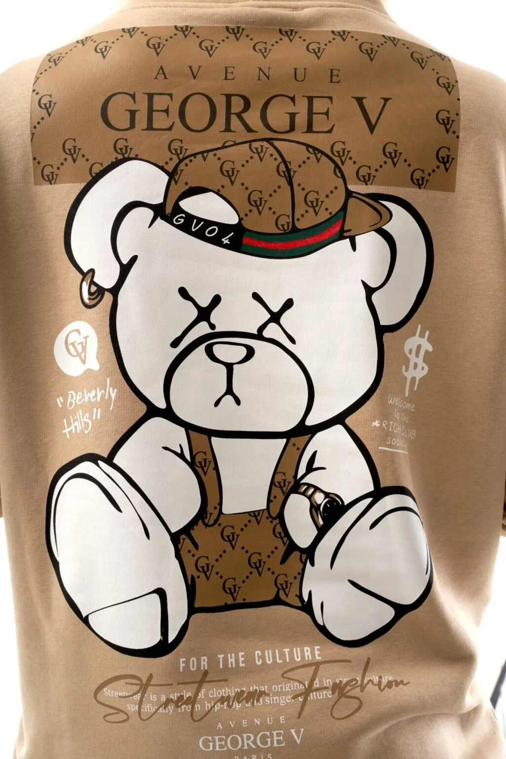 SUDADERA GEORGE V  GV10016 BEIGE