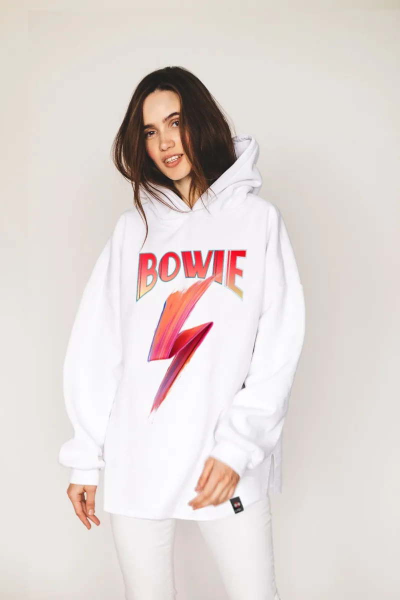 Sudadera larga de mujer FLASH Blanca