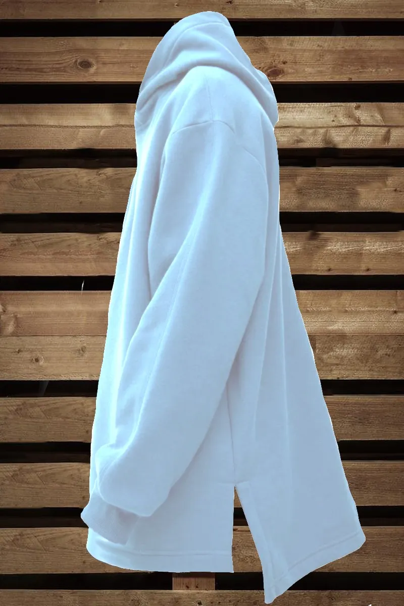 Sudadera larga de mujer FLASH Blanca