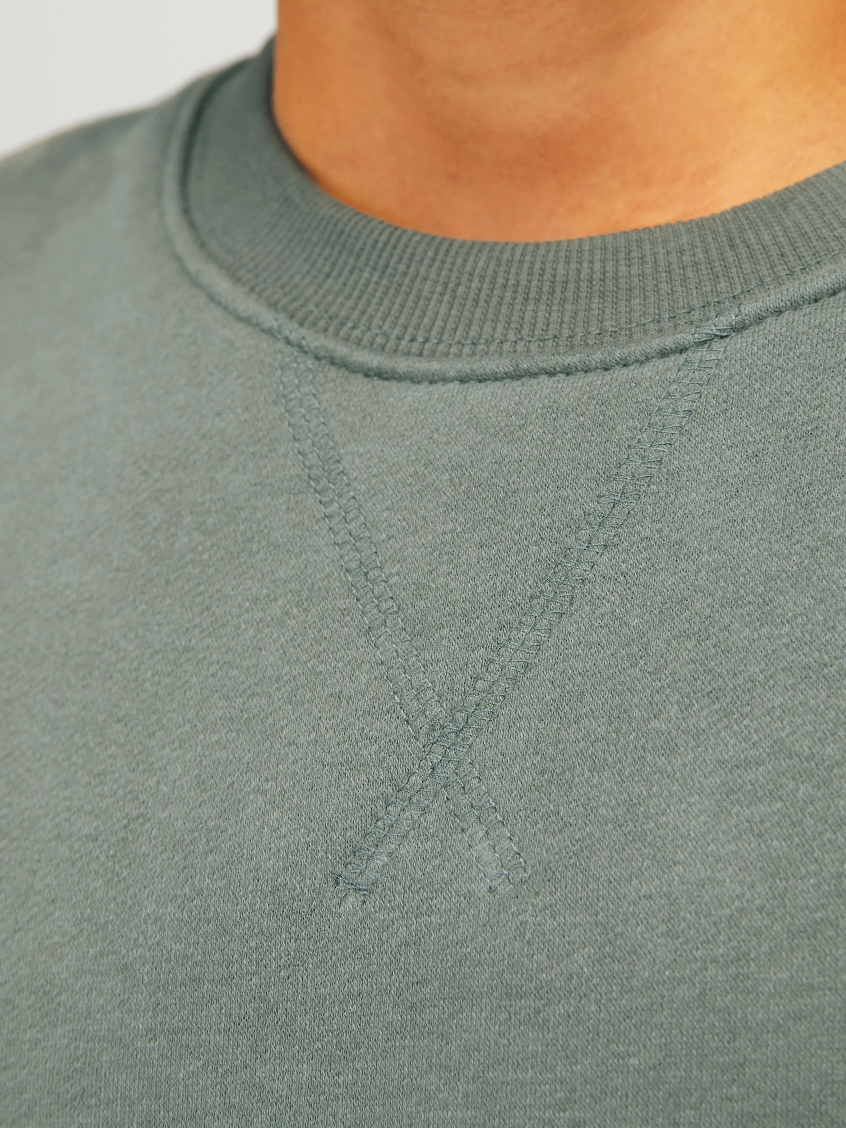 Sudadera Liso Junior | Verde intermedio | Jack & Jones®