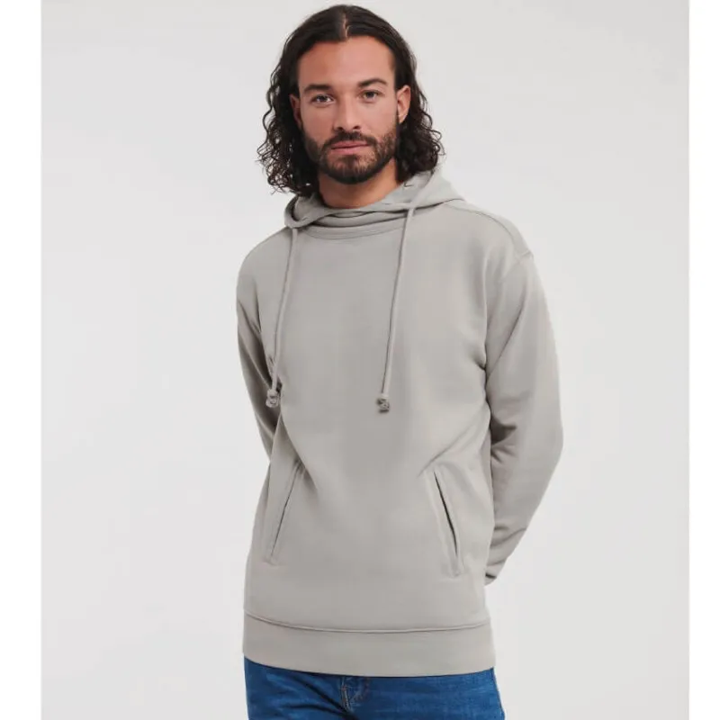 Sudadera orgánica con Capucha y cuello alto de Russell