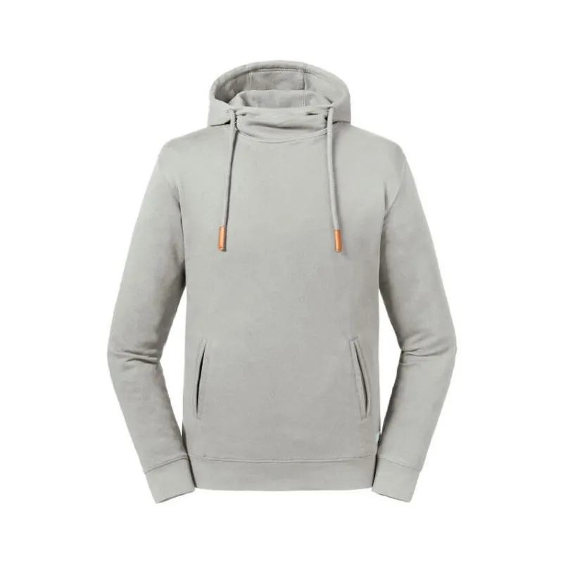 Sudadera orgánica con Capucha y cuello alto de Russell
