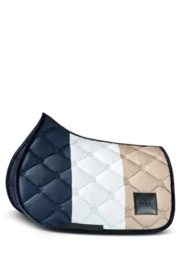 Sudadero de equitación para saltos con rayas de la marca y monogramas Double B