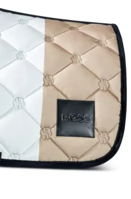 Sudadero de equitación para saltos con rayas de la marca y monogramas Double B
