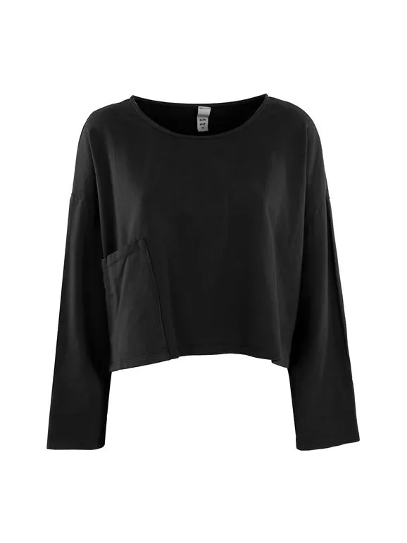 Sun Sun Camiseta cropped de mujer con bolsillo.