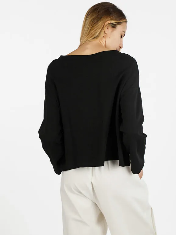 Sun Sun Camiseta cropped de mujer con bolsillo.