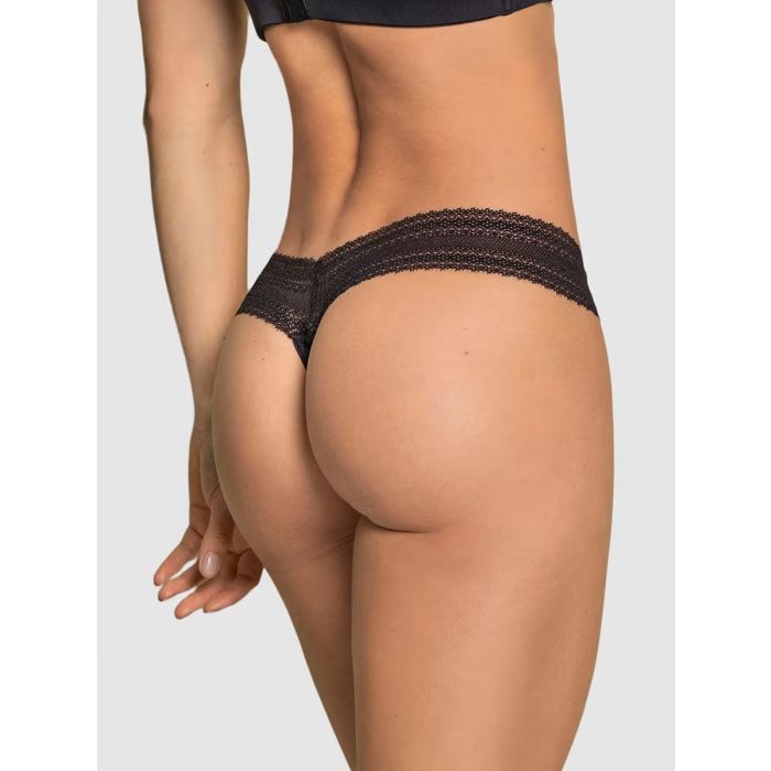 Tanga con laterales en encaje Leonisa 72296M