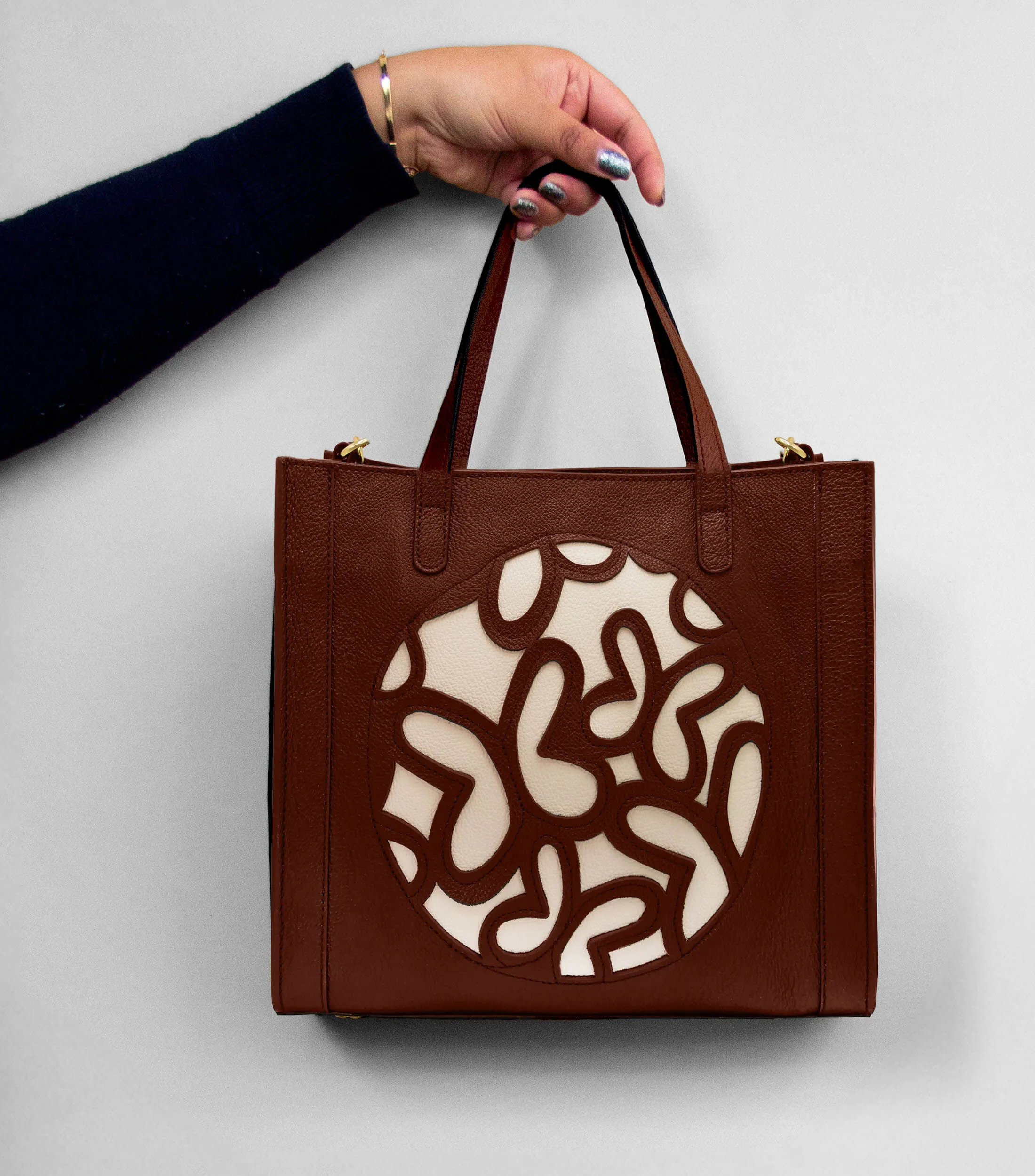 Tanya Moss Bolso Tote Mini en Piel Mariposas Mujer