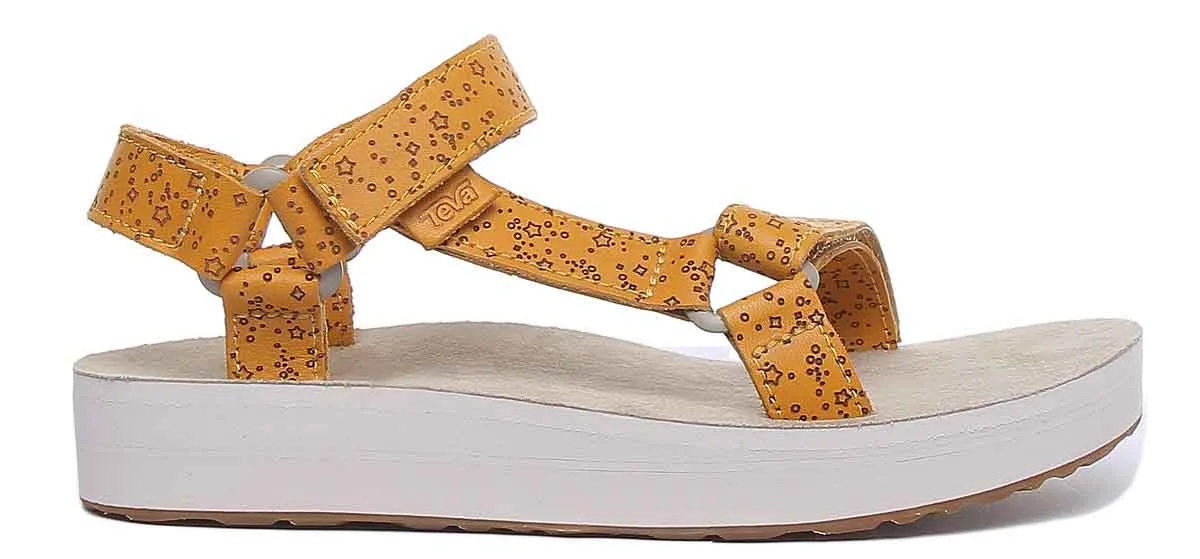 Teva Midform Universal Pride Sandalia vegana de tiras autoadherentes para mujer en multicolor