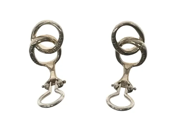Tiffany & Co Pendientes de clip Double Loop Tiffany Plata 