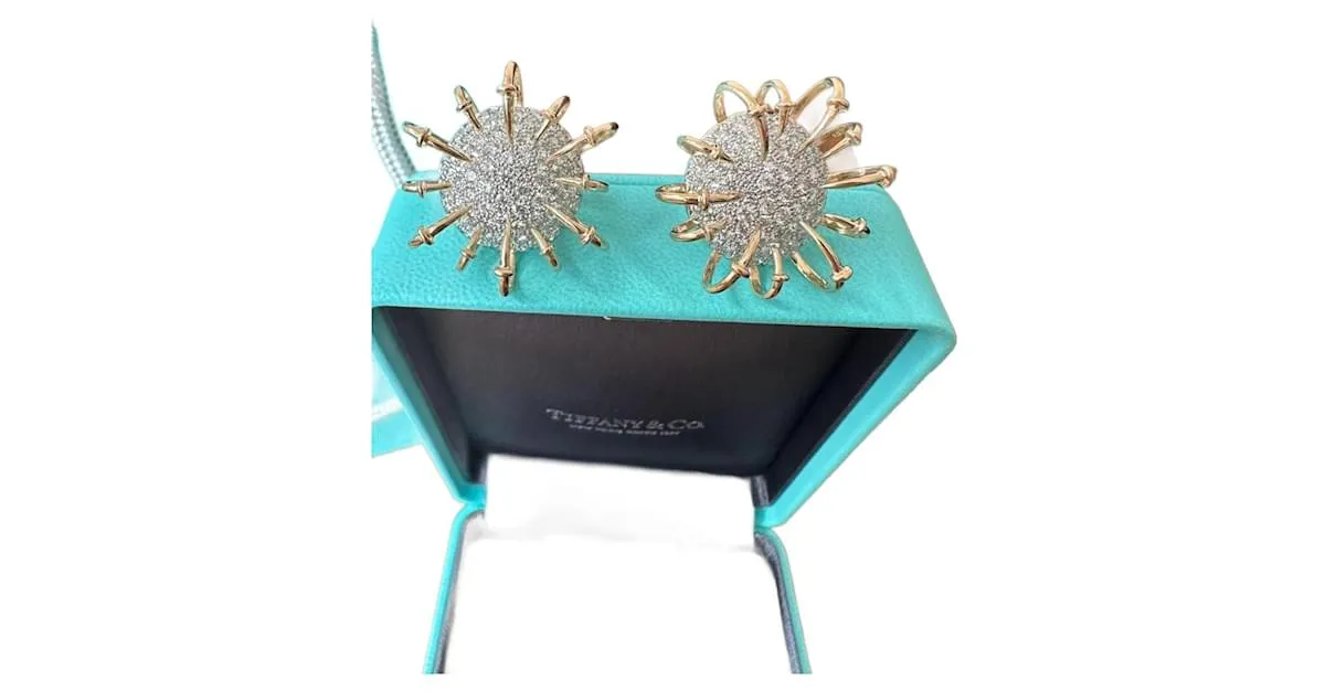 Tiffany & Co Pendientes Dorado 