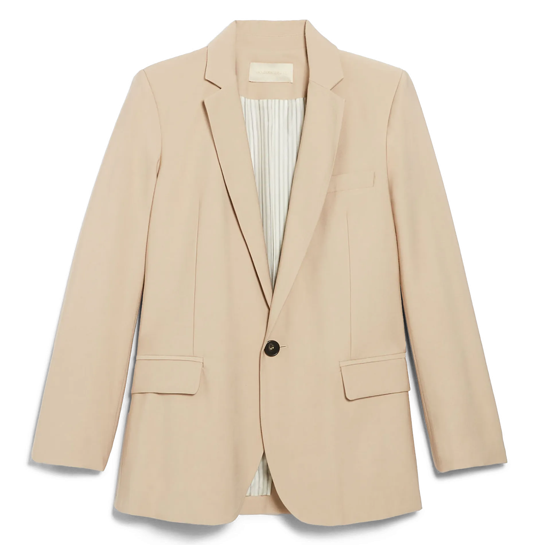 TILIA  CHAQUETA DE TRAJE DE ALGODóN Y LINO EN MARRON