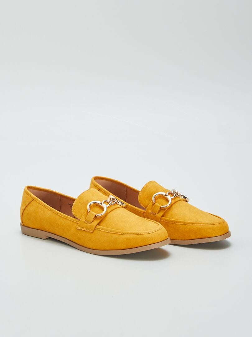 TIRAS CON HEBILLAS DORADAS  AMARILLO