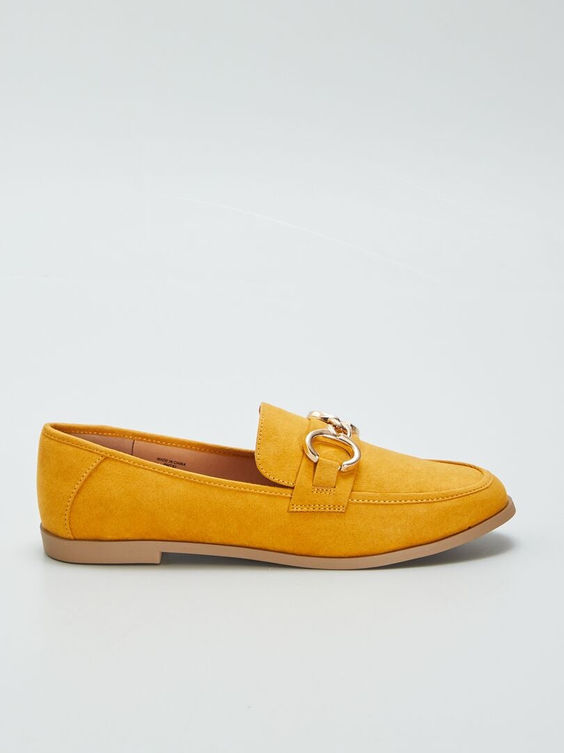 TIRAS CON HEBILLAS DORADAS  AMARILLO