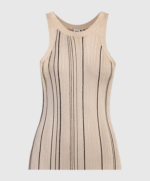 Toteme Beige striped top