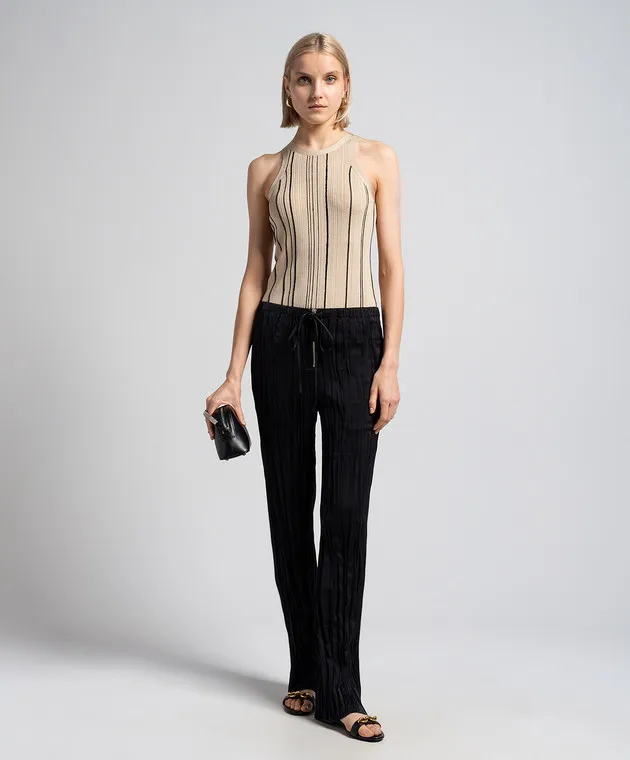 Toteme Beige striped top
