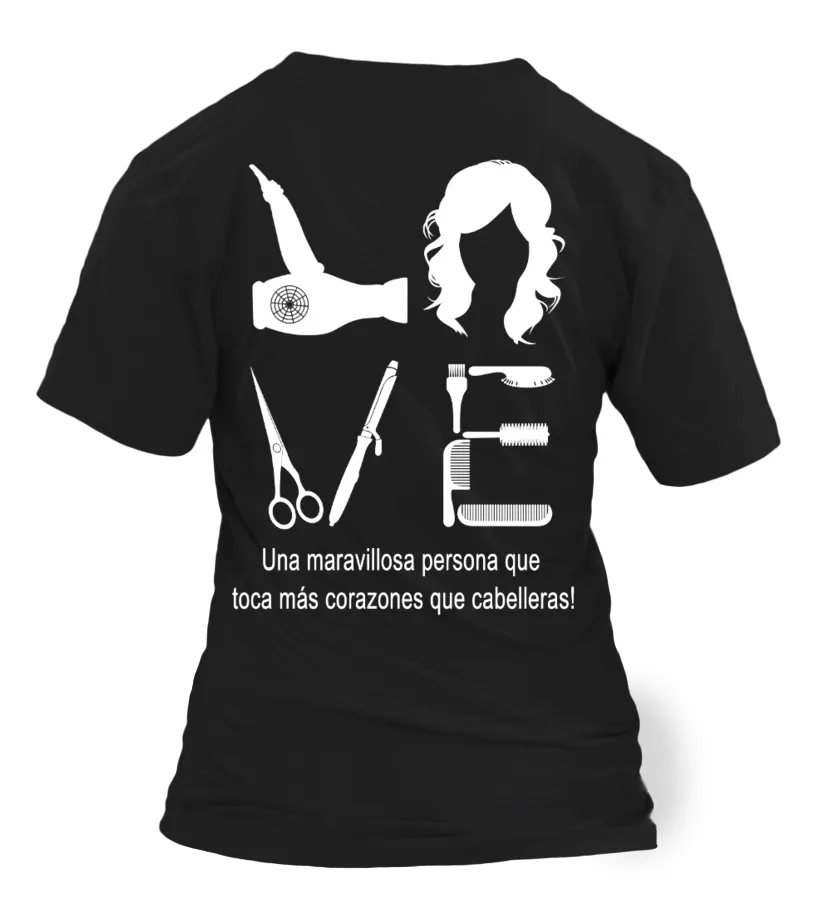 Una maravillosa persona que toca más corazones que cabelleras! Camiseta cuello pico Mujer