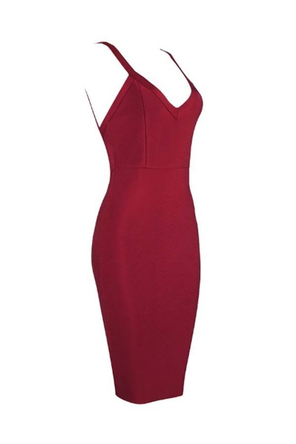Vestido Bandage espalda descubierta Pam