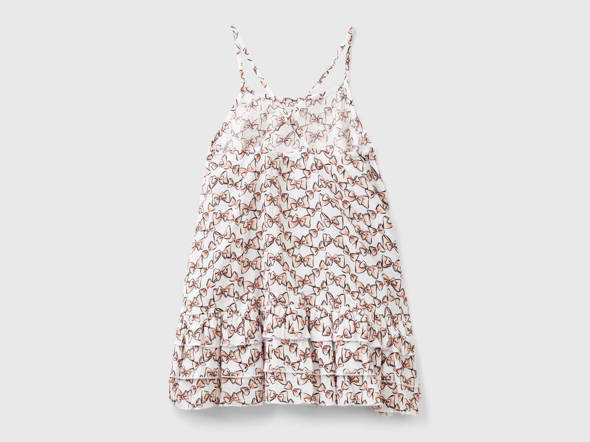 Vestido con estampado de lazos