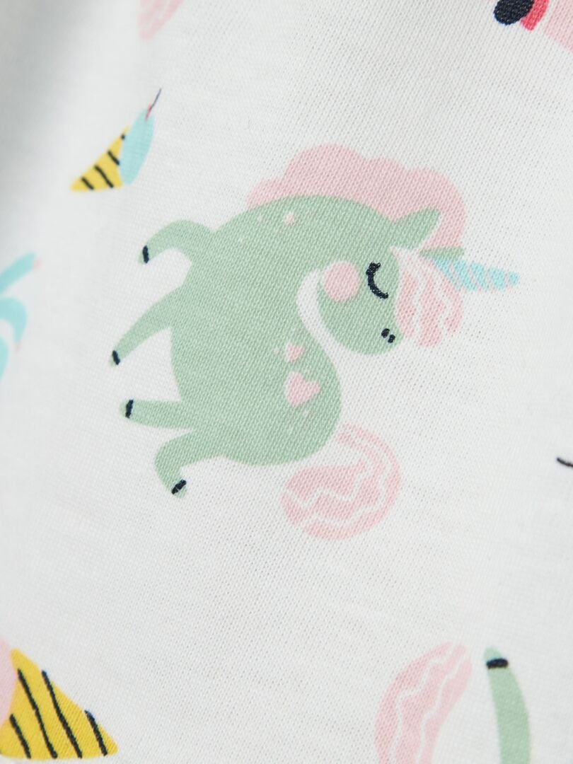 VESTIDO DE PUNTO CON VOLANTES 'NAME IT'  BLANCO
