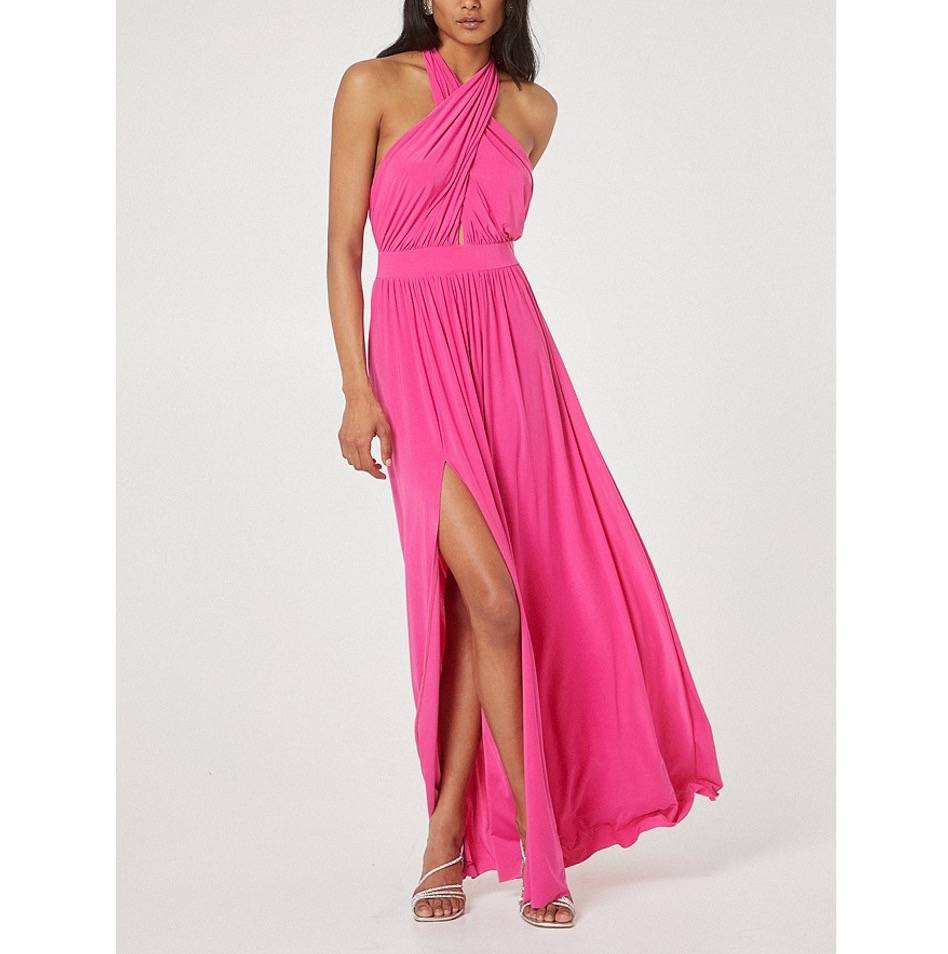 VESTIDO LARGO BSB 149111072 FUCSIA