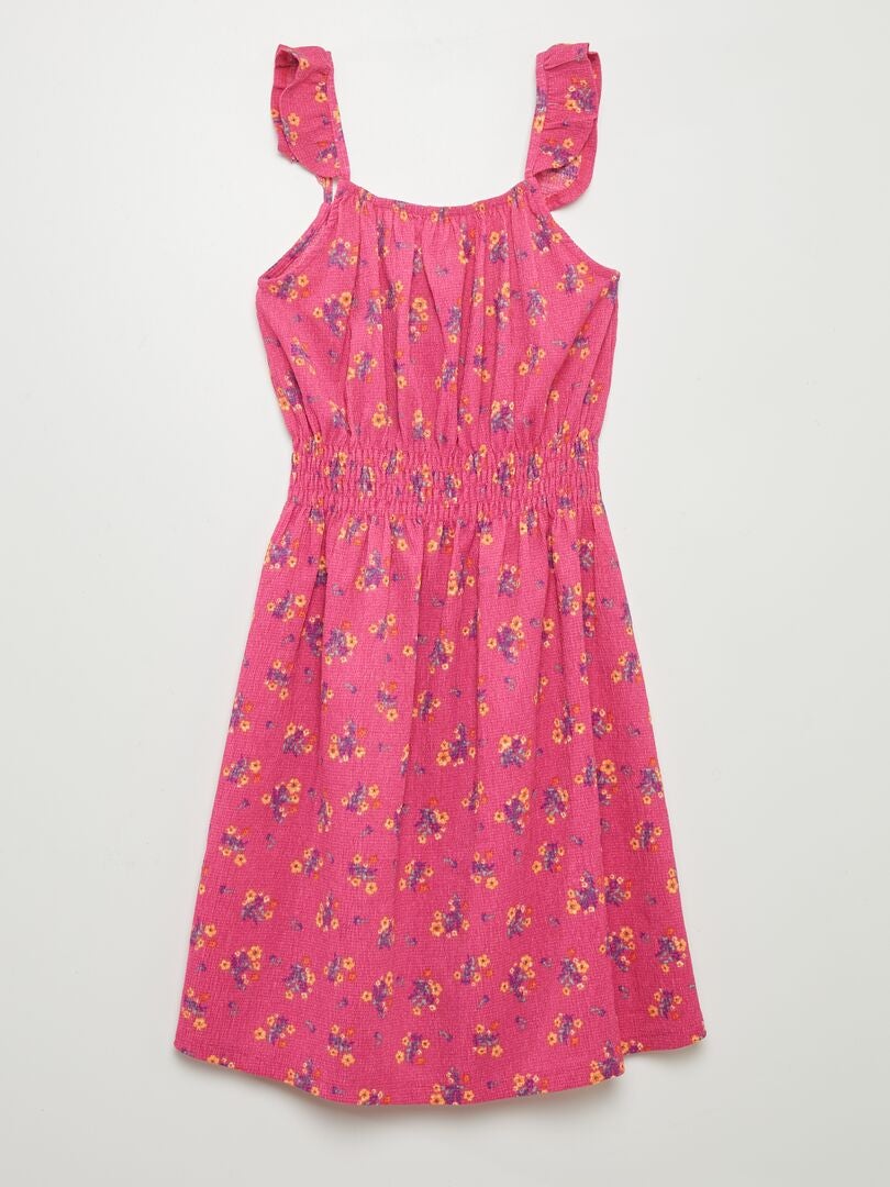 VESTIDO LIGERO ESTAMPADO  ROSA