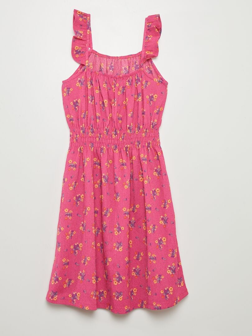 VESTIDO LIGERO ESTAMPADO  ROSA